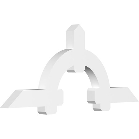 Ekena Millwork Ericson Architectural Grade PVC Gable Bracket, 72"W x 30"H x 4"D x 6"F, 10/12 Pitch GBP072X30X0406ERI00